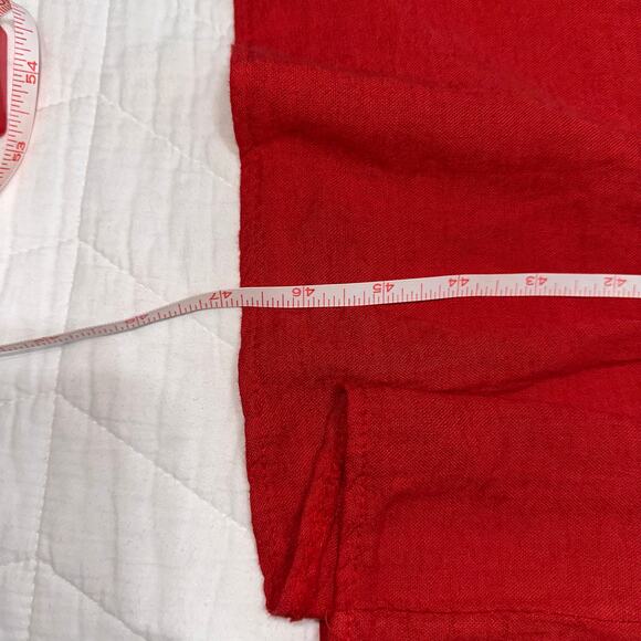 NWT Valentina Naldi Italian Red Linen Blend Crossback Sundress – Size L - Picture 11 of 11